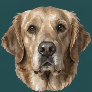 Paint by numbers result with 36 colors, medium detail